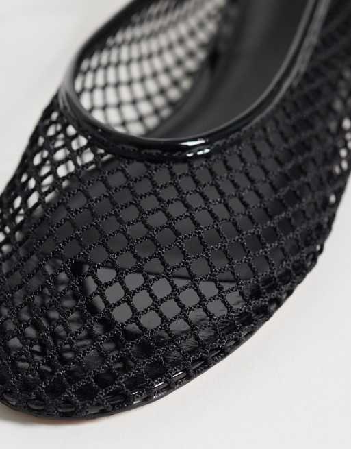 Mango - Scarpe basse nere intrecciate allacciate alla caviglia , 4 di 4