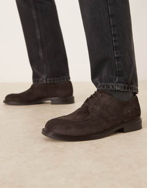 Mango - Scarpe brogue in 100% camoscio color cioccolato - view 1