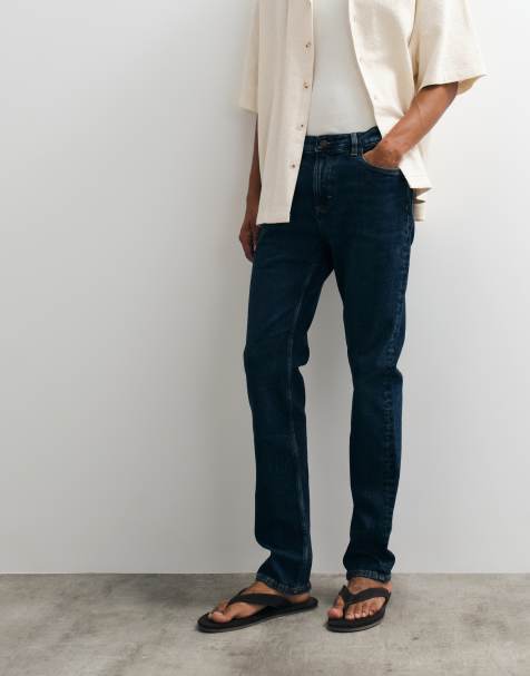 Mango schmale Jeans in Dunkelblau - view 1