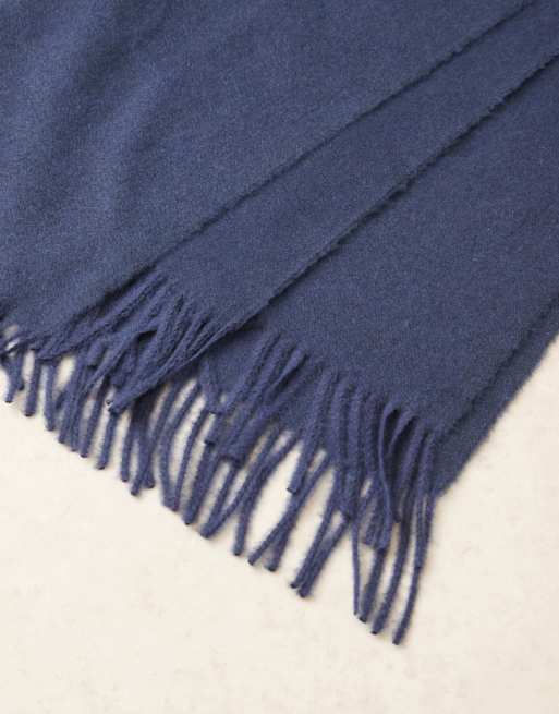 Mango - Sciarpa classica blu scuro, 3 di 3
