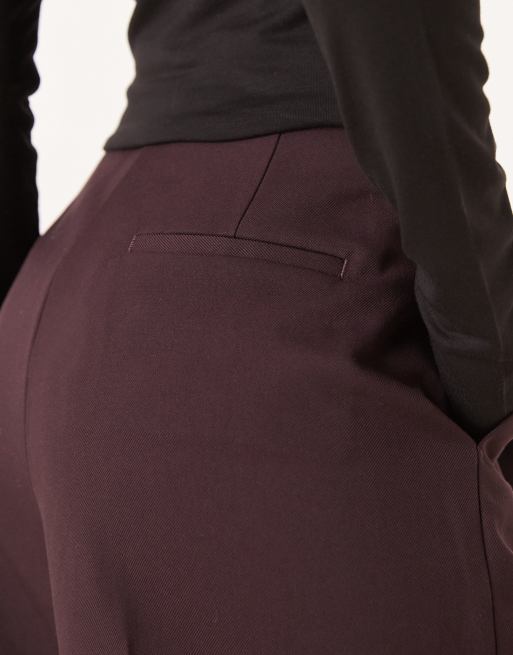 Mango seam front tailored trouser in fig, 5 of 5
