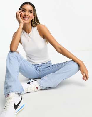 Mango seamless tank top in white