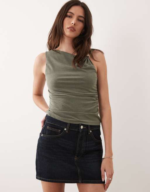 Mango – Sehr kurzer Mini-Jeansrock aus 100% Baumwolle in Indigoblau, 2 von 5