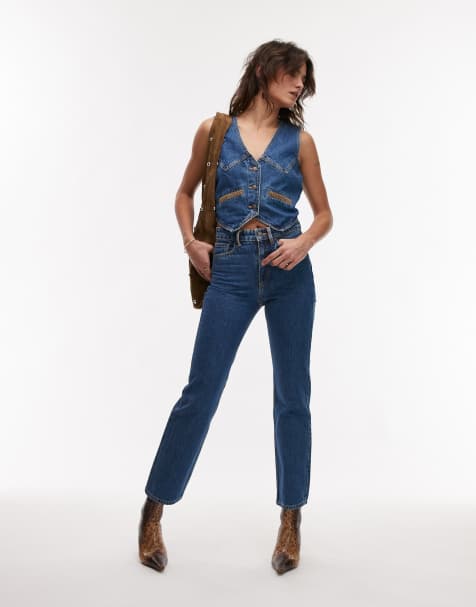Mango – Set in Blau aus Cord mit Taschendetail - view 1