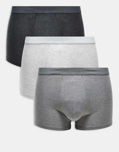 Mango - set van 3 boxershorts in zwart/wit/grijs - view 1