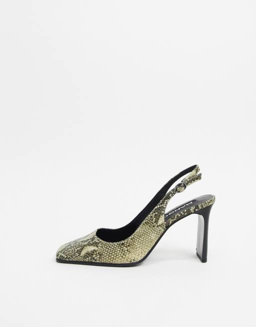 Mango Setback Chaussures talons Serpent