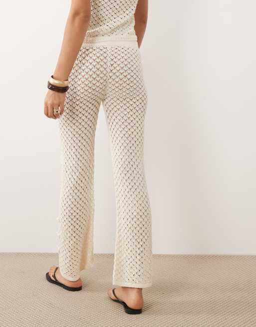 Mango - Shanghai - Pantalon d'ensemble en maille - Beige, 5 de 5