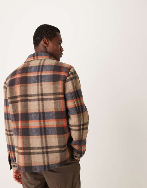 Mango plaid jacket deals