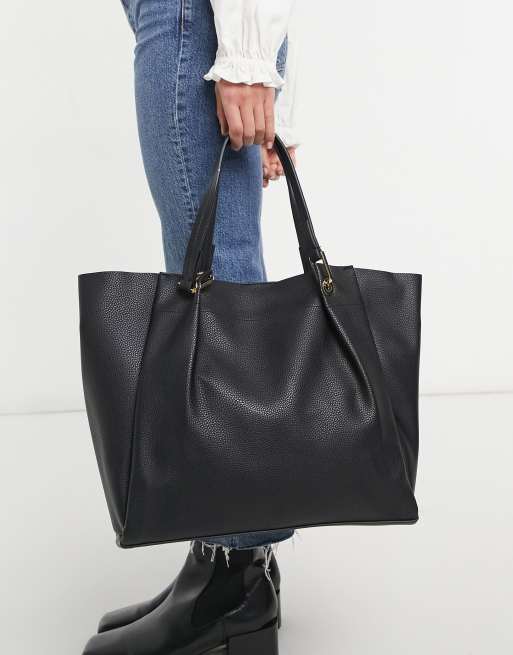 Mango pebbled tote bag new arrivals