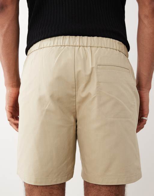 Mango - Short en coton mélangé avec cordon de serrage - Écru, 4 de 5