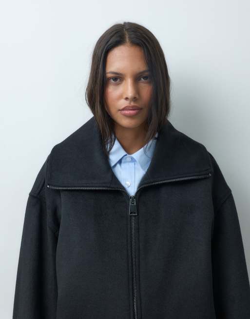 Mango short jacket in black, 2 of 4