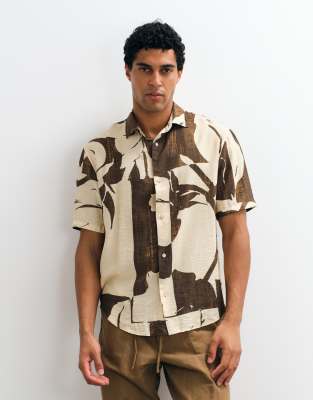 Mango Short Sleeve Shirt In Multi
