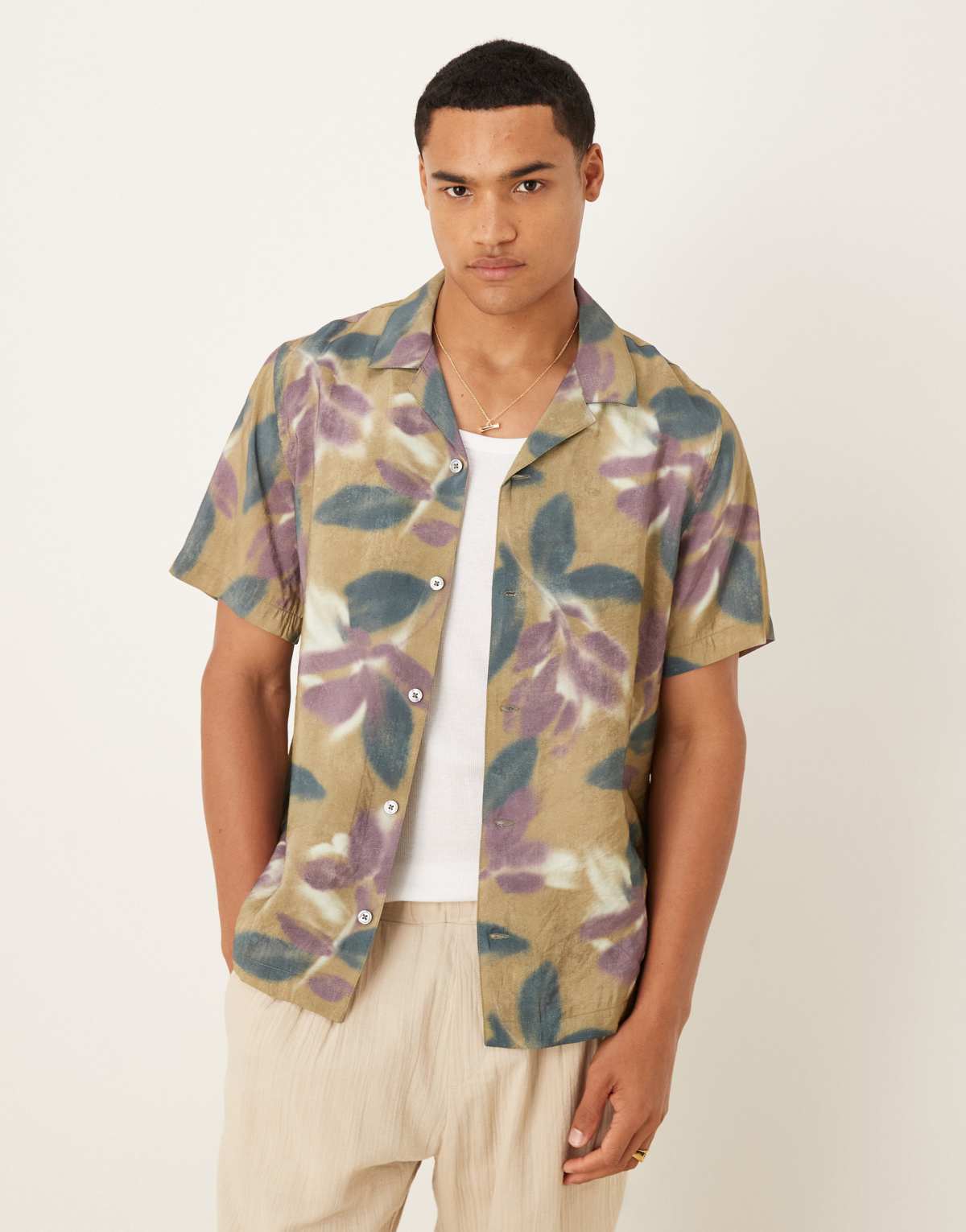 Mango short sleeve shirt in floral print