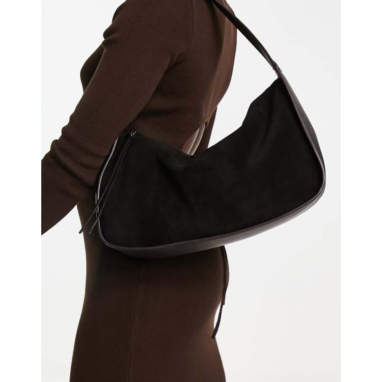 Mango black best sale solid shoulder bag