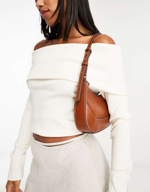 Mango shoulder bag in brown