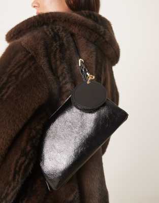Mango Shoulder Bag In Black