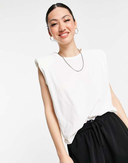 Asos shoulder discount pad t shirt