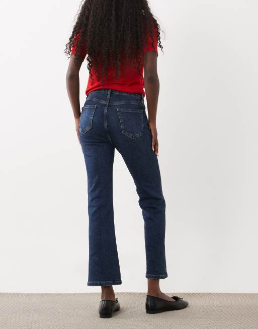 Mango Sienna 100% cotton kickflare jean in indigo, 3 of 5