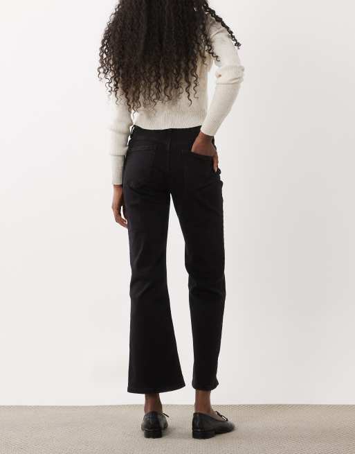 Mango Sienna jean kickflare 100 % coton noir, 2 de 5