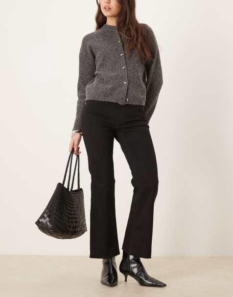 Mango - Sienna - Smalle jeans van katoenmix in zwart - view 1