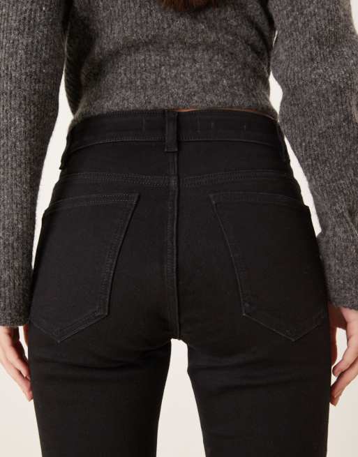 Mango – Sienna – Svarta, smala jeans i bomullsmix, 5 av 5