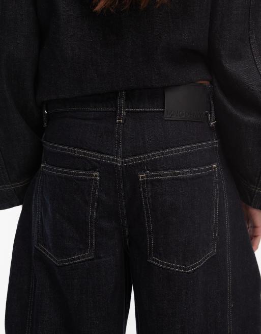 Mango Sila barrel leg jeans in black wash - part of a set, 4 of 5