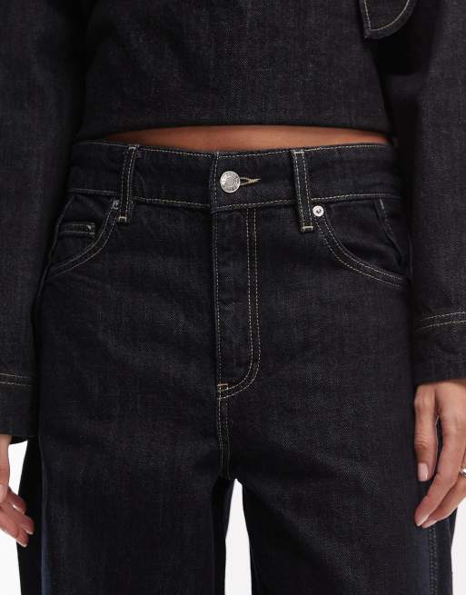 Mango Sila barrel leg jeans in black wash - part of a set, 5 of 5