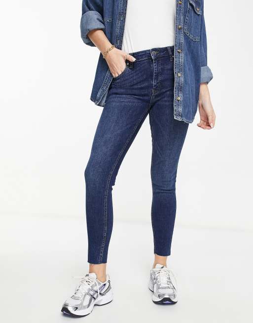 Mango skinny destroy jeans in blue
