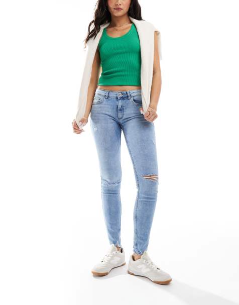 Mango – Skinny-Jeans in Blau in Destroy-Optik - view 1