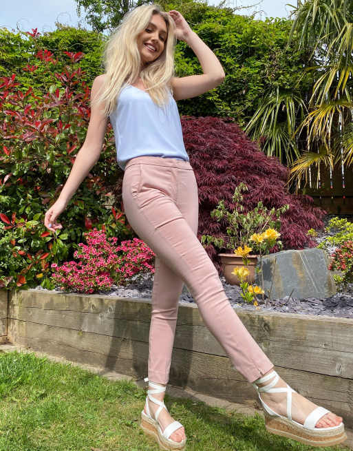 Pink on sale stretch pants