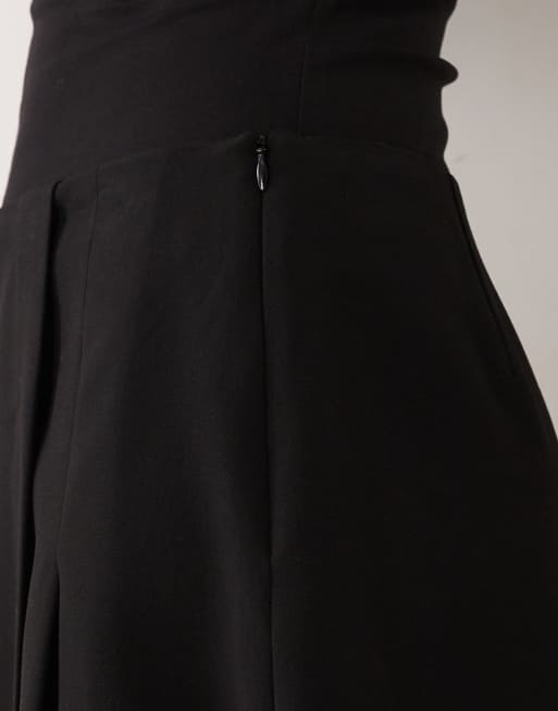 Mango skort med slits framtill i svart, 3 av 5