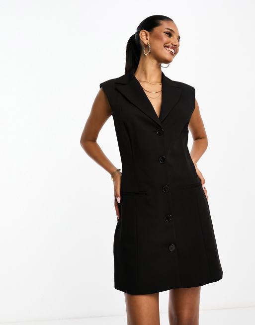 Black blazer hot sale midi dress