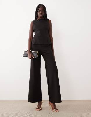 Mango Sleeveless Tailored Jumpsuit In Gray