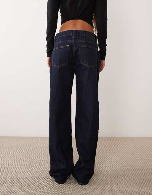 Mango slim barrel jean in indigo, 3 of 5
