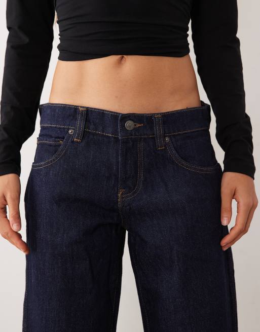 Mango slim barrel jean in indigo, 4 of 5