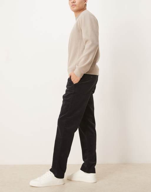 Mango slim fit cord trousers in black, 2 of 5
