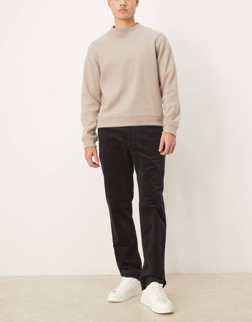 Mango slim fit cord trousers in black, 3 of 5