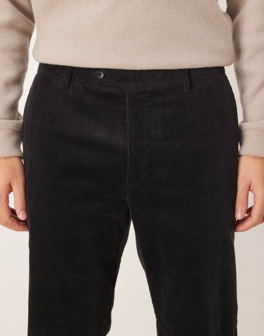 Mango slim fit cord trousers in black, 4 of 5