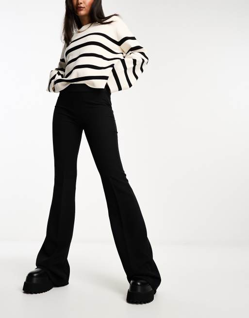 Black Slim Flare pants