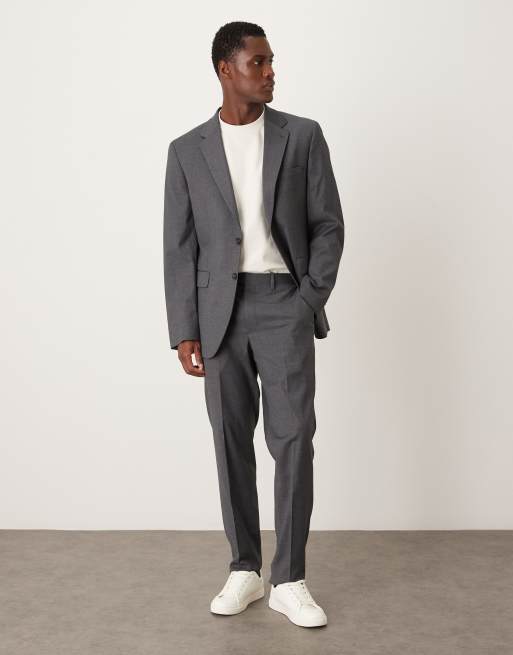 Mango – Slim Fit Hose in Grau  