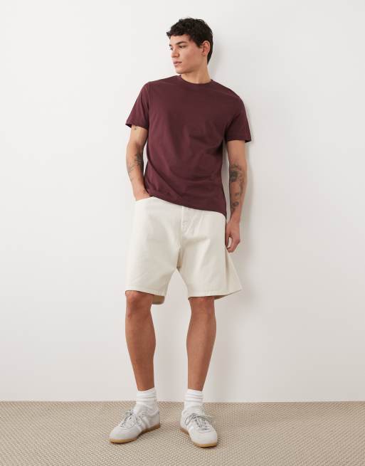 Mango – Slim-Fit-T-Shirt aus 100% Baumwolle in Burgunderrot, 2 von 5