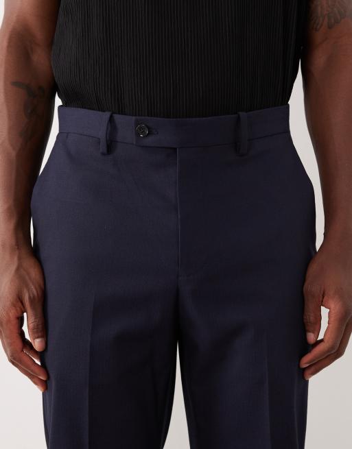 Mango slim fit tailored trouser co-ord in navy, 5 of 5