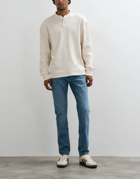 Mango slim jean in light blue - view 1
