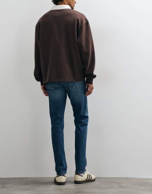 Mango slim jean in mid blue, 3 of 5