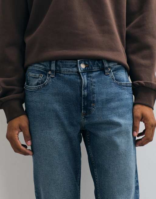 Mango slim jeans in mid blue, 4 of 5