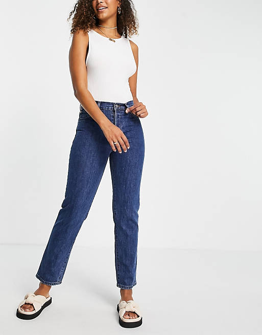 discount 70% Mango straight jeans MEN FASHION Jeans Worn-in Blue 42                  EU 