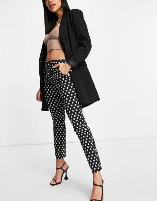 Navy polka best sale dot trousers