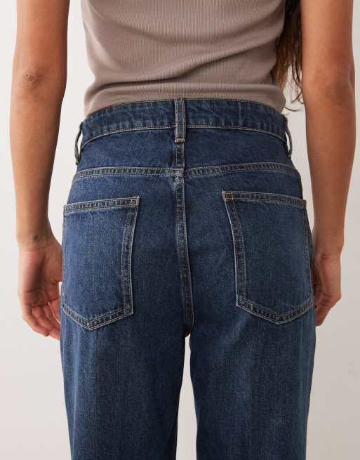 Mango slim straight jean in dark blue, 2 of 5
