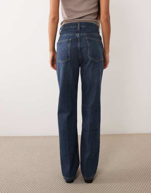 Mango slim straight jean in dark blue, 3 of 5