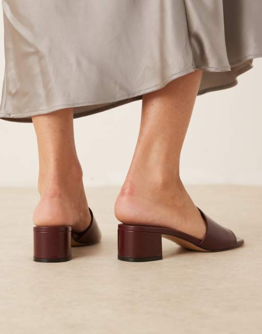 Mango – Slingback-Schuhe in Kirschrot mit Blockabsatz, 3 von 4